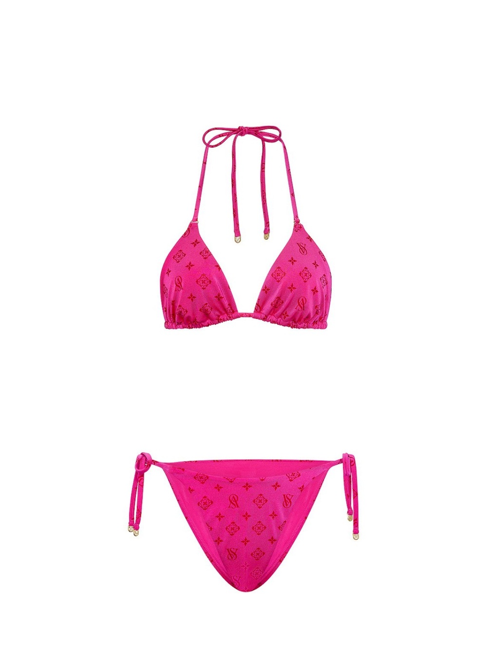 Victoria's Secret Hot Pink Triangle String Bikini